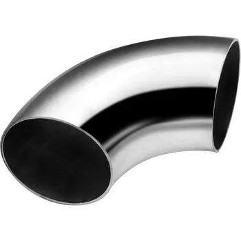 Kouřovod Nerezové koleno 90st. 51mm, tloušťka 1,5mm leštěné