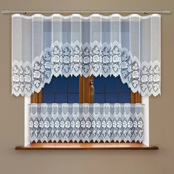 Záclona Interie Ivana bílá 100 x 300 cm plus 45 x 300 cm