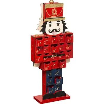 Bytová dekorace Atmosphera Adventní kalendář Louskáček 48cm