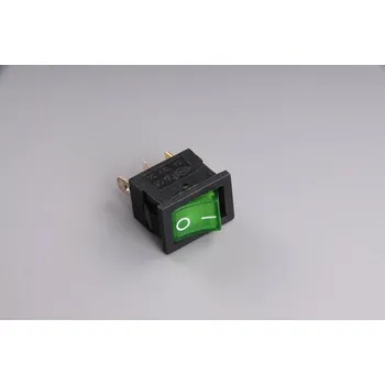 Auto elektroinstalace Přepínač podsvětlený 19x13mm zelený/malý/ 12V