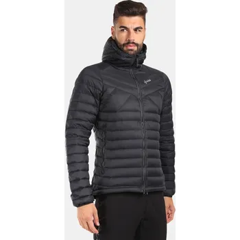 Pánská bunda Kilpi Pyramiden-M černá WM0117KIBLK pánská lehká péřová bunda s kapucí DWR - 6XL