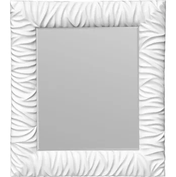 Zrcadlo Nástěnné zrcadlo Mořská pěna 50x60 cm, bílé