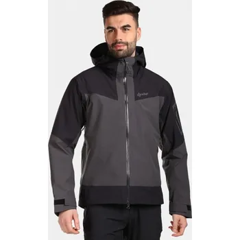 Pánská větrovka Kilpi Mamba-M tmavě šedá VM0101 pánská lehká nepromokavá outdoorová hardshell bunda 20000 - 4XL