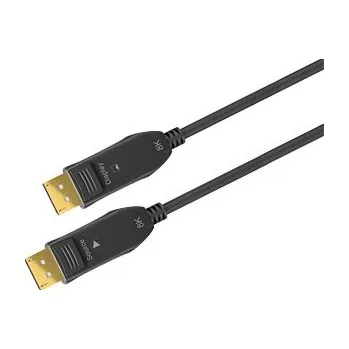Audio kabel GOOBAY Kabel DisplayPort 2.0,HDCP 2.2,optický 30m černá