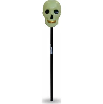Karnevalový doplněk Cd Lebka svítící ve tmě na tyči