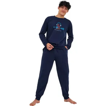 Chlapecké pyžamo Pyžamo Fun&Young DJ navy velikost M