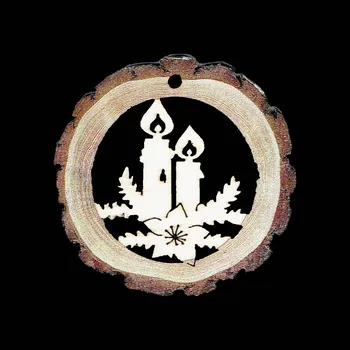 Vánoční dekorace Vánoční ozdoba - Kruh svíčky 6 cm