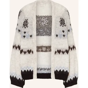 Dámský svetr Milano Italy Dámský Úpletový Kardigan, světle šedá / černá /...