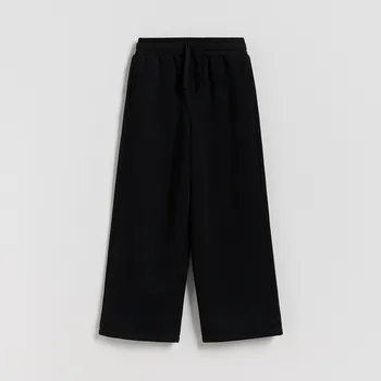 Chlapecké kalhoty Reserved - Úpletové kalhoty s bavlnou - černý - 146FI-99X - 146FI-99X-128