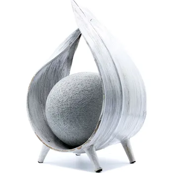Stojací lampa Přírodní kokosová lampa - bílá
