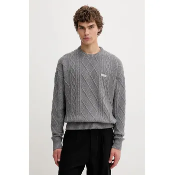 Dámský svetr Svetr s příměsí vlny Guess Jeans M5BR04.Z0561 šedá 90X, vel. XL