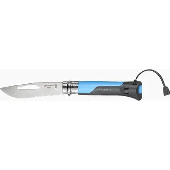 kapesní nůž OPINEL VR N°08 Outdoor Inox modrý zavírací nůž s odolnou rukojetí - pro outdoor i jachting