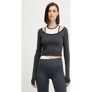 Tréninkové tričko s dlouhým rukávem P.E Nation Sutton 252L048 námořnická modř 59X, vel. XS