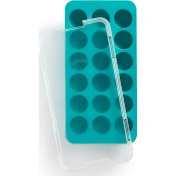 Tvořítko na led Forma na ledové kostky 23 cm, tyrkysová, guma, Lékué