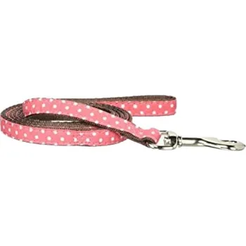 Obojek pro psa Vodítko a obojek puntíkovaný červený S