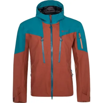 Pánská softshellová bunda Kilpi Lexay-M tmavě červená pánská lehká třívrstvá nepromokavá outdoorová bunda 20 000 - 3XL