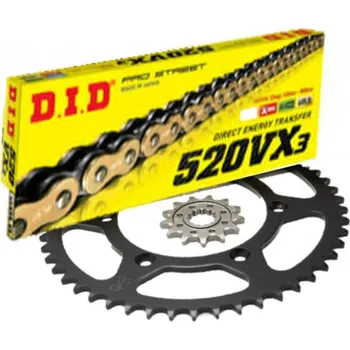 Řetězová sada pro motocykl Řetězová sada D.I.D + JT VX3 serie