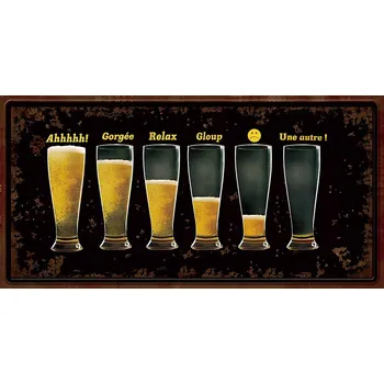 Plechová cedule Ceduľa značka Beers 30x15cm 898
