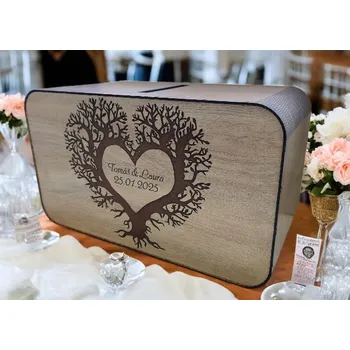 Svatební dekorace Svatební truhla na peníze - XXL strom