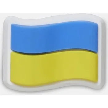 Dívčí pantofle Odznáček Jibbitz - Ukraine Flag