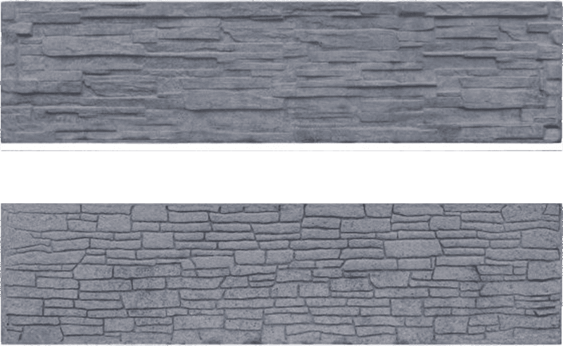 Betonová deska štípaný kámen 2-str. grafit; 200x50x4cm