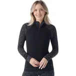 Smartwool W Classic Thermal Merino BL 1/4 Zip black digi snow dámské triko dlouhý rukáv - XL