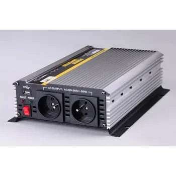 Měnič napětí CARSPA měnič napětí z 12V DC na 230V AC 1600W trvale