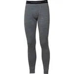 Progress MB SDN šedý melír/petrol pánské spodky dlouhá nohavice bambus merino vlna - L