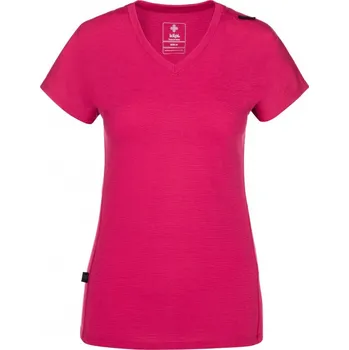 Dámské oblečení Kilpi Merin-W růžová dámské funkční sportovní triko krátký rukáv Merino vlna + Coolmax - 34