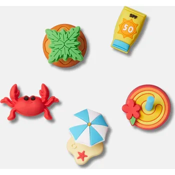 Dívčí pantofle Odznáček Jibbitz – Beachy 5 ks