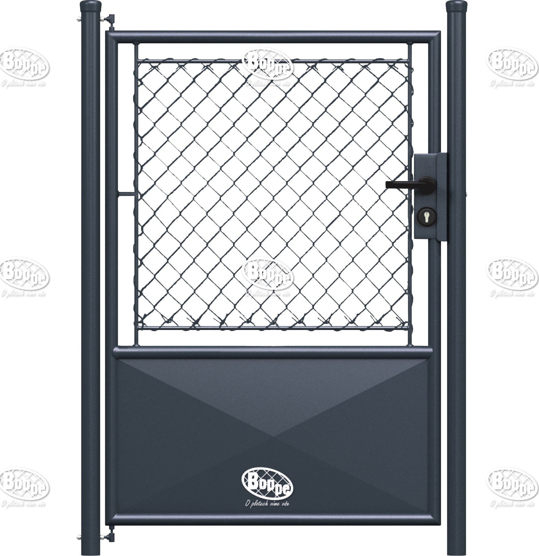 Branka zahradní psaníčko FAB Antracit Výška: 200cm