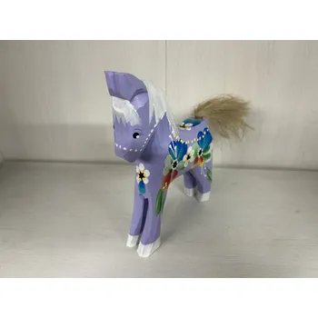 Dřevěná hračka Dřevotéka Dřevěný kůň - fialový velký Dřevěný kůň - fialový velký