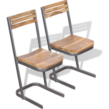 Jídelní židle vidaXL Marketos Jídelní židle, 2 ks, masivní teakové dřevo