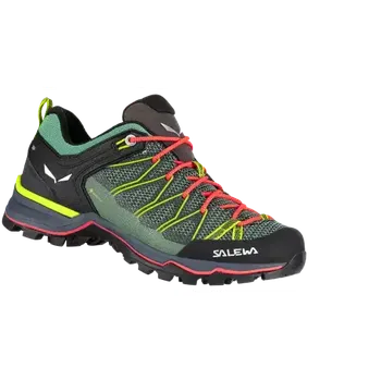 Dámská treková obuv Salewa MS MTN Trainer Lite Gore-Tex dámské boty Feld Green/Fluo Coral vel. UK 4,5 / EU 37