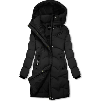 Černá zimní bunda s kapucí SNOW