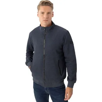 Pánská mikina Pánská mikina se zipem VOLCANO-B-SWED-600M-NAVY MEL Modrá XXL