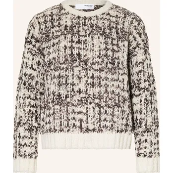 Dámský svetr Selected Femme Dámský Svetr, černošedá / tmavě hnědá / režná, 42