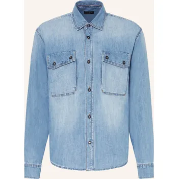 Pánská košile Napapijri Pánská Džínová Košile O-Kiene Comfort Fit, modrá, 38