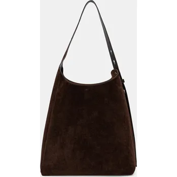 Kabelka Semišová kabelka Tory Burch Romy hnědá barva, 175320.201 89X, vel. ONE SIZE