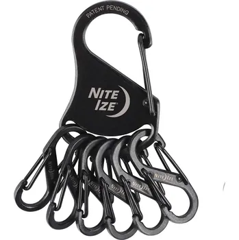 Klíčenka S-Biner KeyRack Steel - černá (KRS-03-01) - Nite Ize