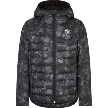 Chlapecká bunda Dětská zateplená bunda Ziener Nads Jr - black foggy print velikost 128-134