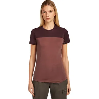 Oblečení a móda Dámské merino tričko s krátkým rukávem ICEBREAKER Wmns Cool-Lite Sphere III SS Tee Colour, Carob/Java/Cb velikost: S