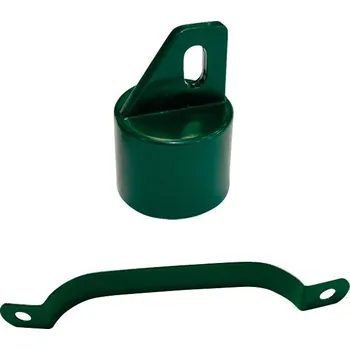 Příslušenství pro plot Koncovka vzpěry + objímka 48mm - Zelená