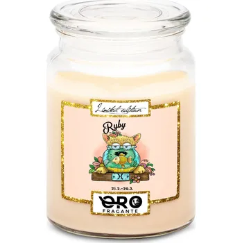 Svíčka Svíčka ve skle 500 g Psí znamení - Ryby