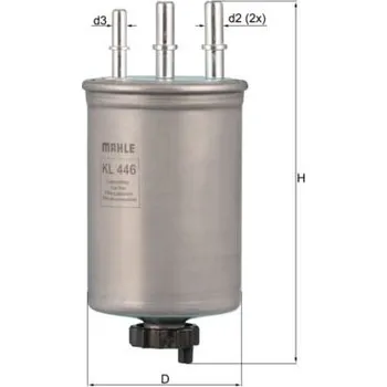Palivový filtr Palivový filtr KNECHT KL 446