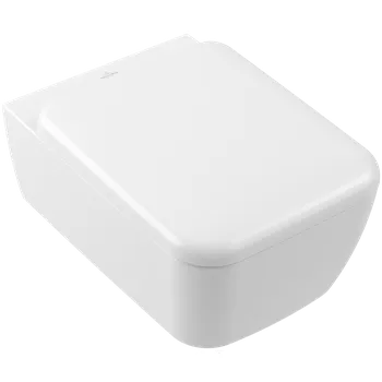 Klozet Villeroy & Boch Skyla Combi-Pack - SET závěsné WC TwistFlush[e³] + sedátko SoftClosing, CeramicPlus, Stone White 4682CLRW