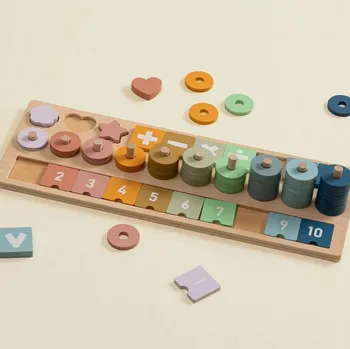 Dřevěná hračka Atmosphera Montessori "Activity Board" - matematika