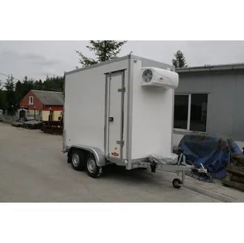 Přívěs k motorovému vozidlu Chladírenský přívěs pro převoz masa ve visu