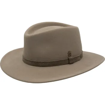 Klobouk Luxusní běžový klobouk Mayser s širší krempou - Maverick Velikost: 59 cm (L)