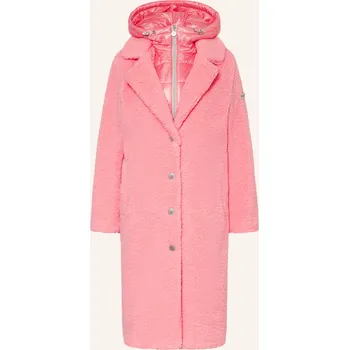 Dámský kabát Frieda & Freddies Dámský Plyšový Kabát Ginez, růžová, 42